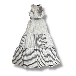 VTG Garota Long Dress Size S White Black